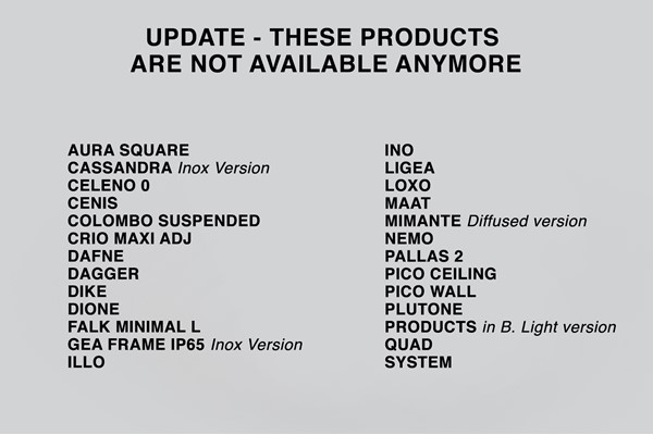 Update! - Ces produits ne sont plus disponibles