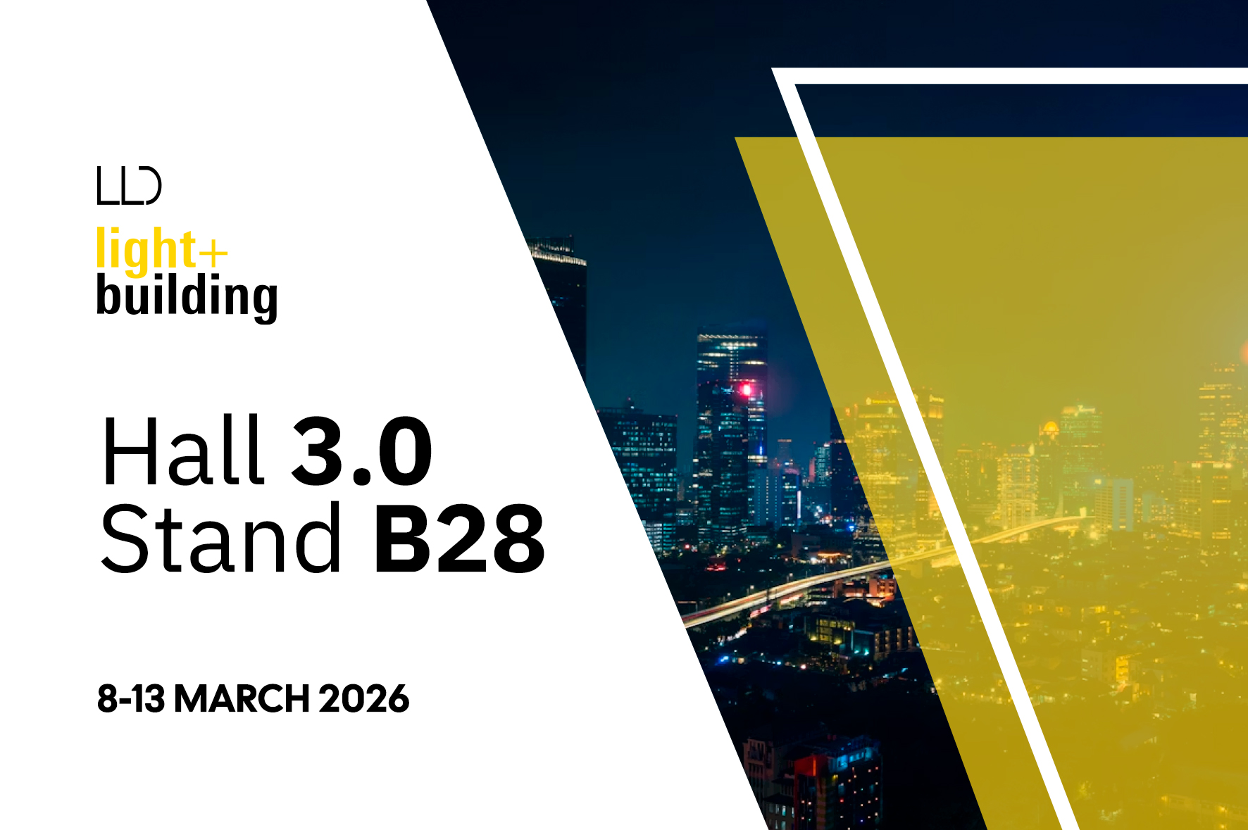 LLD Light at Light + Building 2026 in Frankfurt